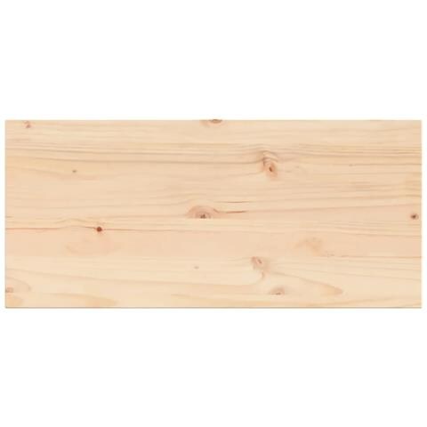 Piano Tavolo 90x40x2,5 Cm Rettangolare Legno Massello Di Pino - Foto 2