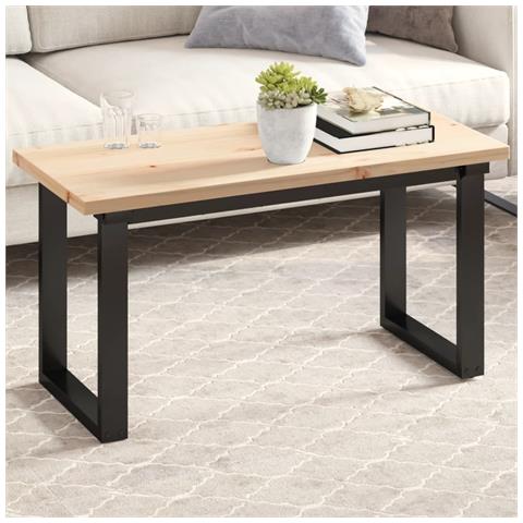 Piano Tavolo 90x40x2,5 Cm Rettangolare Legno Massello Di Pino - Foto 1