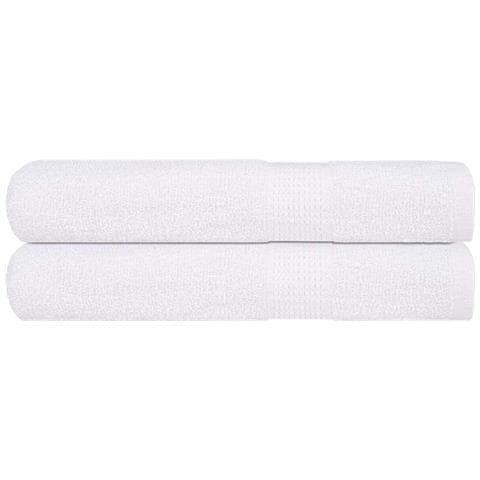 Asciugamani Per Sauna 2 Pz Bianchi 80x200cm 360g /m 100% Cotone - Foto 1