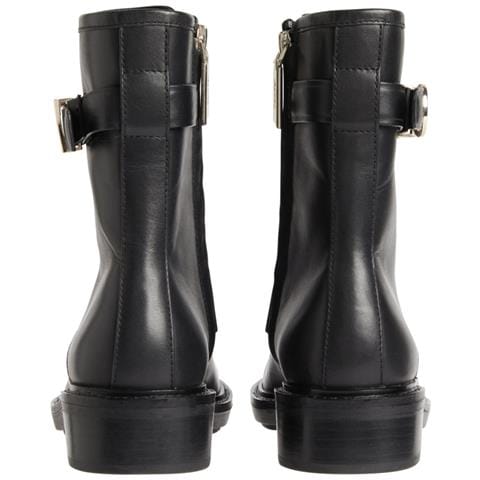 Rubber Sole Combat Boot W Hw Stivaletti Pelle Scarpe Donna Nero Eu 36, Hw0hw01254 Bax - Foto 3