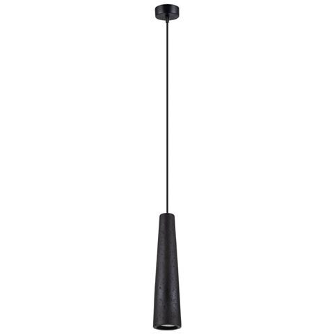 Sollux Lighting Lampada A Sospensione Electra In Cemento Nero Sl.1355 - Soppalco Lampade A Sospensione Nero 125x8x8 Cm - Foto 1
