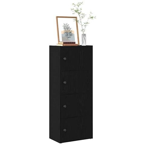 Libreria Rovere Nero 40x24x102 Cm In Legno Multistrato - Foto 1