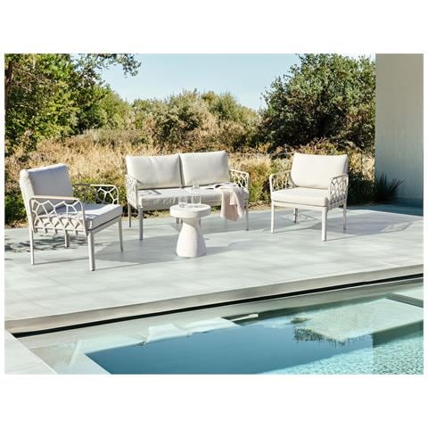 Set Di Divani Da Giardino 4 Posti Eriche Beige Chiaro - Foto 1