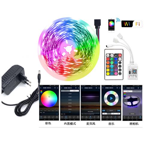 Strisce Led Smart 15m Con Controller Wifi E App - Foto 1
