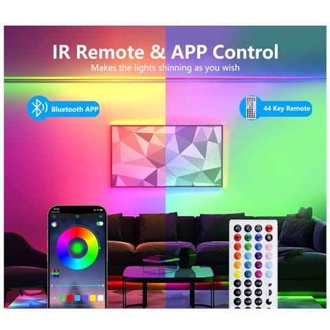 Strisce Led Smart 15m Con Controller Wifi E App - Foto 2