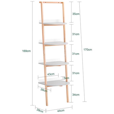 Libreria Multifunzionale Scaffale 44x39x169 Cm Hstr02-k-hg - Foto 2