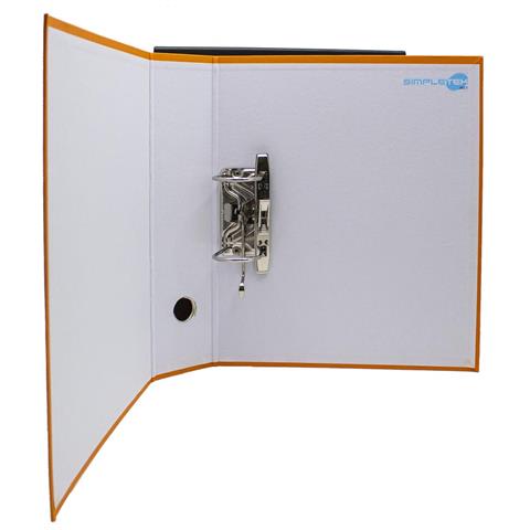 Raccoglitore Ad Anelli Per Buste Documenti Nero Arancio Registratore Protocollo - Foto 2