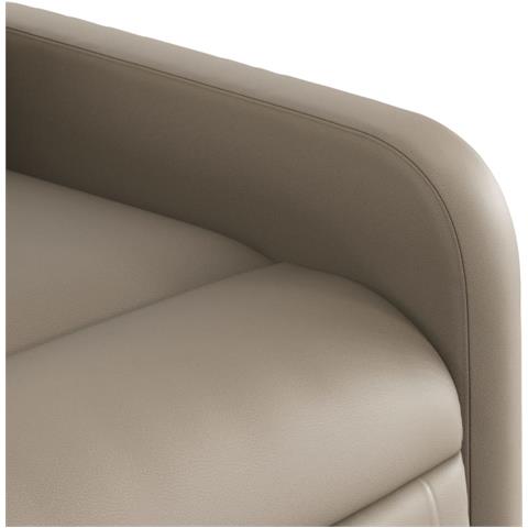 Poltrona Massaggiante Reclinabile cappuccino in Similpelle - Foto 9