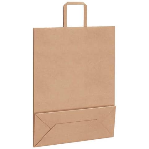 Sacchetti di Carta 50 pz con Manici Marrone 32x12x42 cm - Foto 9