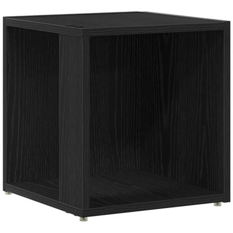 Tavolino Nero Rovere 33x33x34,5 cm Legno Ingegnerizzato - Foto 1