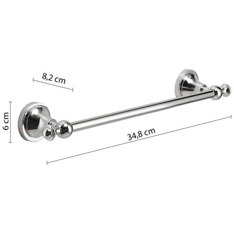 Portasalviette 30 Cm In Acciaio Inox E Cromall Nv21-30 Serie Nevis Cromato - Foto 2