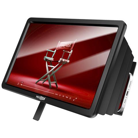 Amplificatore Schermo Smartphone 7,5 Pollici Con Supporto, Nero - Foto 1