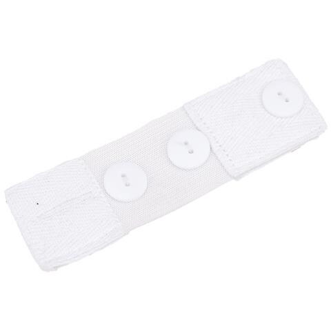 Estensore Per Pantaloni Premaman 4x15cm - Estensione Regolabile Per La Gravidanza White - Foto 1
