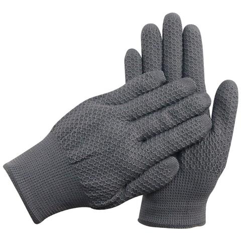Guanti In Nylon Grigio Con Motivo Ananas (12 Paia) - Guanti Da Lavoro In Maglia, Antiscivolo E Confortevoli - Foto 1