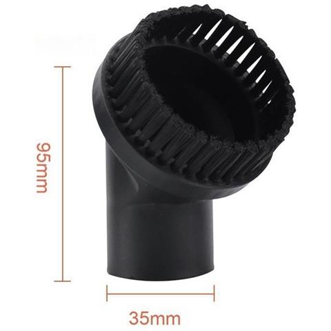 Spazzola Rotonda Da 35mm Per Aspirapolvere - Setole In Abs E Nylon - Foto 4