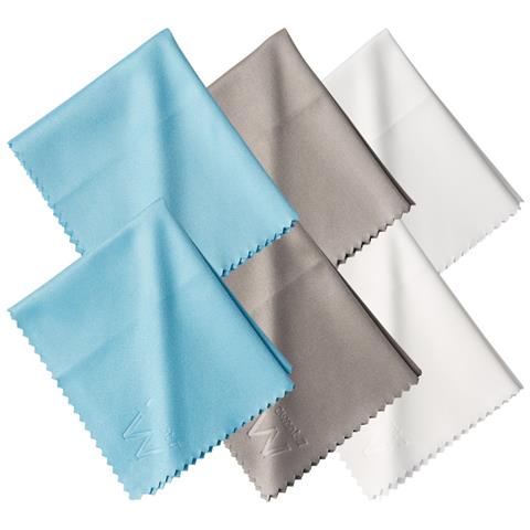 EW5635 Panno per la Pulizia Microfibra Blu, Grigio, Bianco 6 pz - Foto 1