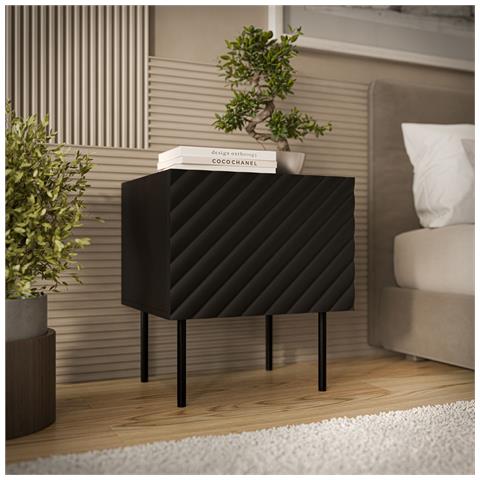 LUCCA 490375 comodino Nero - Foto 2