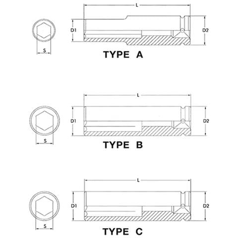 Chiave A Bussola Per Avvitatore A Impulsi 24mm  1/2  Cr-mo - Foto 2