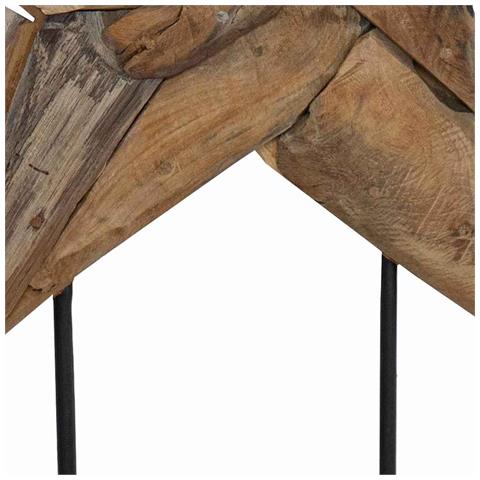 Stella di Natale Marrone 60 x 5 x 75 cm Legno di teak solido - Foto 9