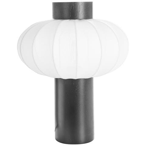 Lampada Da Tavolo Abens Legno Nero - Foto 2