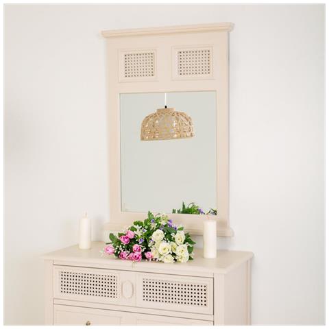 Specchio In Legno Grigio 60x4x90h - Foto 2