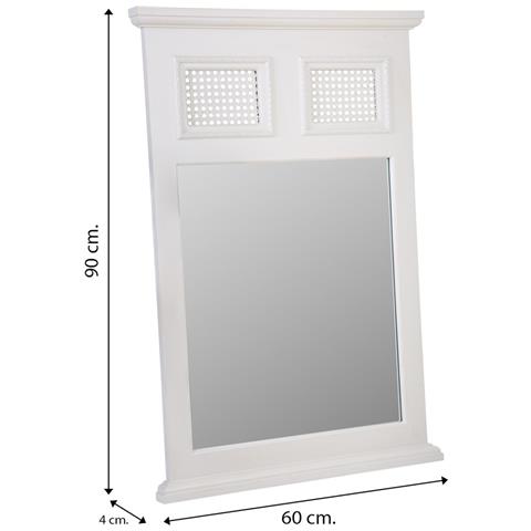 Specchio In Legno Grigio 60x4x90h - Foto 6