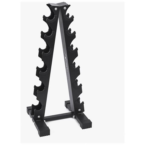 Rmvn-6p Rack Rastrelliera Porta Manubri Vinile E Neoprene 6 Paia 35 X 34 X 79 Cm - Foto 2