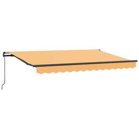 Tenda Retrattile Sabbia 500 × 350 cm Poliestere e Acciaio - Foto 1
