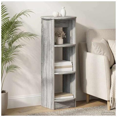 Mobile laterale Grigio Sonoma 40 x 40 x 100 cm - Foto 2