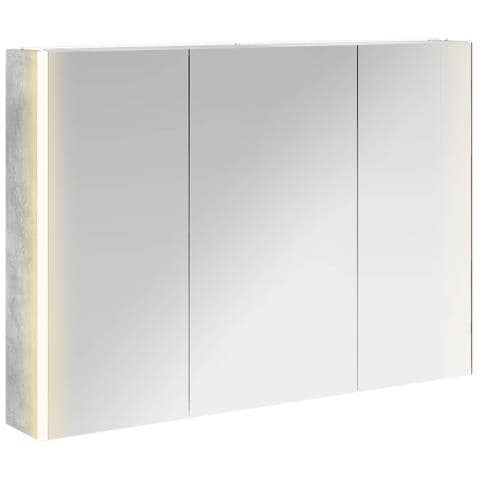 Mobiletto per specchio da bagno Grigio cemento - Foto 1