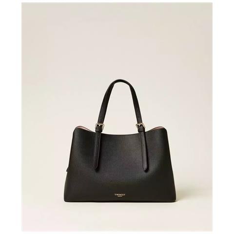 Borsa tote con fibbie eleganti - Shopper capiente donna - Foto 1