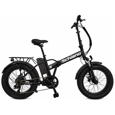 Fat Bike Pieghevole 20'' Telaio Acciaio 250w 36v 10.4ah Nero Opaco - Foto 1