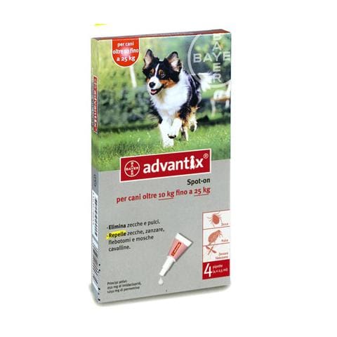advantix spot on-cani in valva 10-25kg-4pip. ml. 2,5 - Foto 1