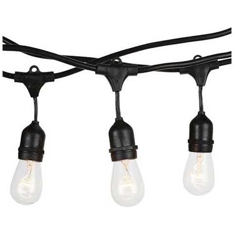 V-tac Vt-713 Catenaria E27x15pcs Raccordabile Nero 15m Con Ingresso E Uscita Schuko - Sku 3673 - Foto 1