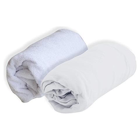 Set Di Coprimaterasso Poliuretano + Lenzuolo Bianco 70 X 140 Cm - Foto 1