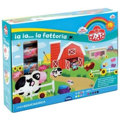Didò- Fattoria Pasta Modellabile, Colore Assortiti, 350200 & Formine Assortite Dido' - Foto 1