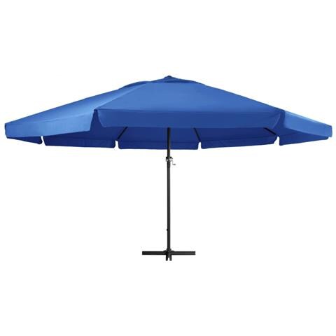 Ombrellone da Esterni con Palo in Alluminio 600 cm Azzurro - Foto 2