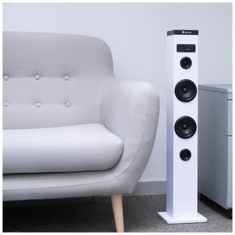 Altoparlante A Torre Skycharm 50w Bt / Usb / Optical Remoto Bianco - Foto 2