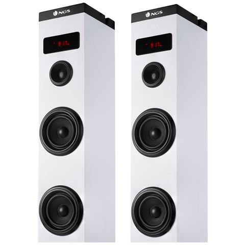 Altoparlante A Torre Skycharm 50w Bt / Usb / Optical Remoto Bianco - Foto 5