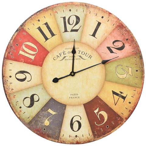 Orologio da Parete Vintage Multicolore 60 cm - Foto 1