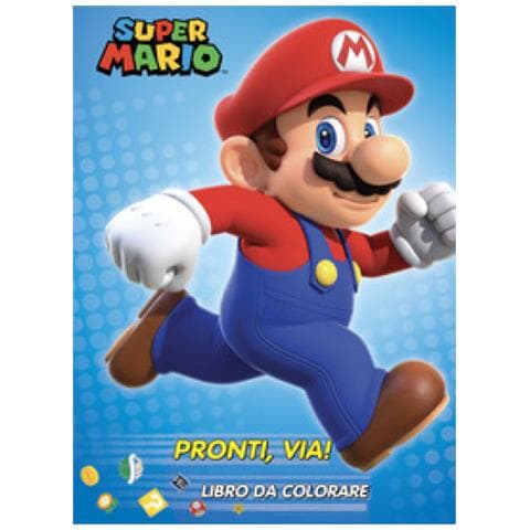 Steve Foxe - Super Mario Pronti Via! Libro Da Colorare. Ediz. Illustrata - Foto 1