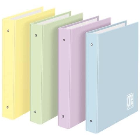 Raccoglitore 4 Anelli One 26x32 Diam. 30 - Color Pastello - 6pz - Foto 1