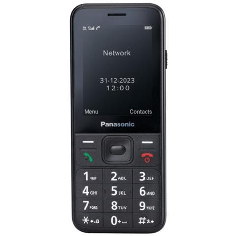 Telefono Cellulare Senior 2G A Conchiglia Sbloccato - Tasti Grandi, SOS, Base Di Ricarica, Doppio Schermo 2,8" E 1,77" - Batteria 1200 MAh - Colore Nero