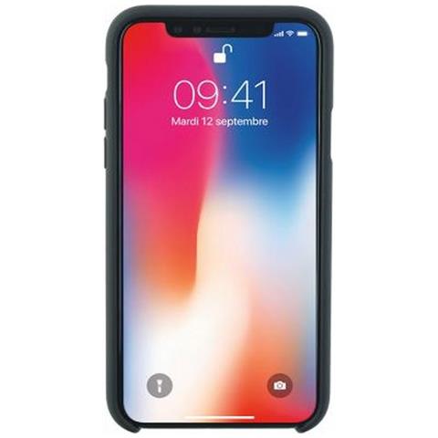 Cover Per Iphone X /xs Rigida In Silicone Soft Touch, Grigio - Foto 2