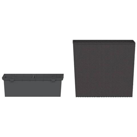 Fioriera Con Interno Rimovibile Marrone 12 / 44 L Pp Rattan - Foto 2