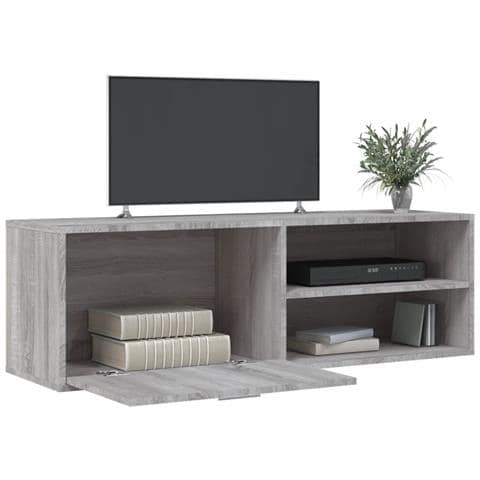 Mobile Porta Tv Grigio Sonoma 120x34x37 Cm In Legno Multistrato - Foto 3