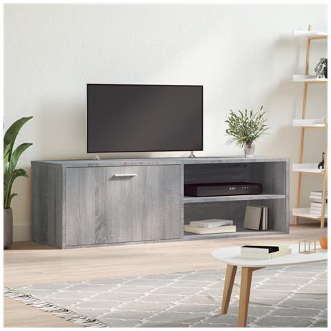 Mobile Porta Tv Grigio Sonoma 120x34x37 Cm In Legno Multistrato - Foto 1