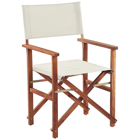 Set Di 2 Sedie In Legno Di Acacia Scuro E Bianco Sporco Cine - Foto 2