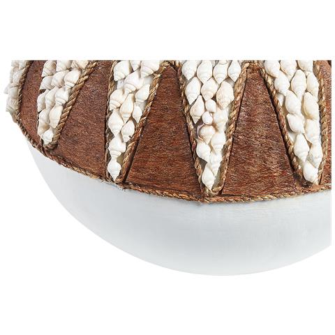 Vaso Decorativo Simpang Ceramica 33 Cm Bianco - Foto 2