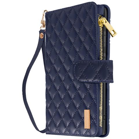 Custodia Per Samsung Galaxy S24 Ultra Portafoglio Design Trapuntato - Foto 1